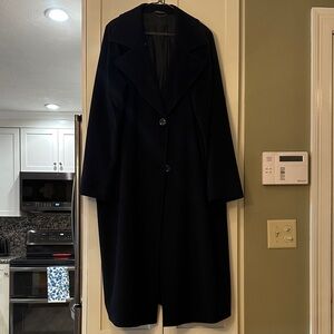 Elegant Midnight Blue Women's Coat